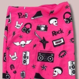 Fun rockabilly hot pink pull on pencil skirt